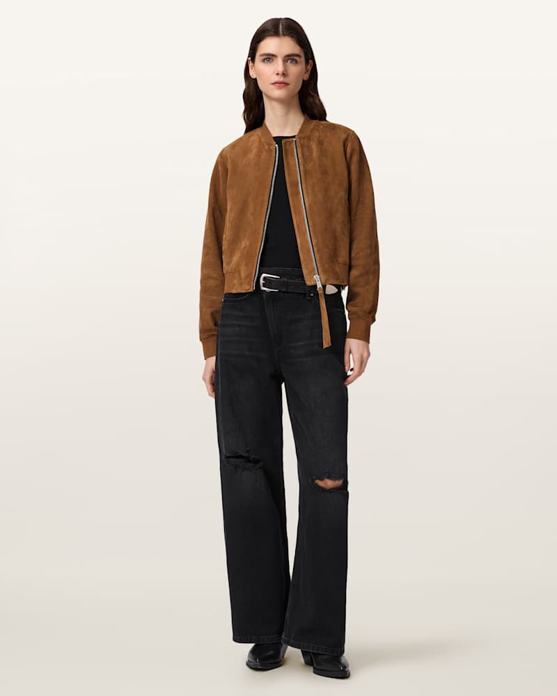 Orten Suede Bomber Jacket 