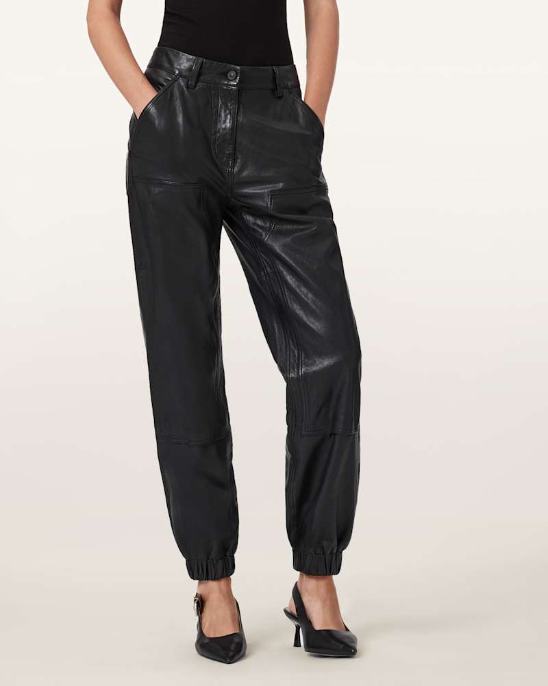 El Leather Carpenter Trousers
