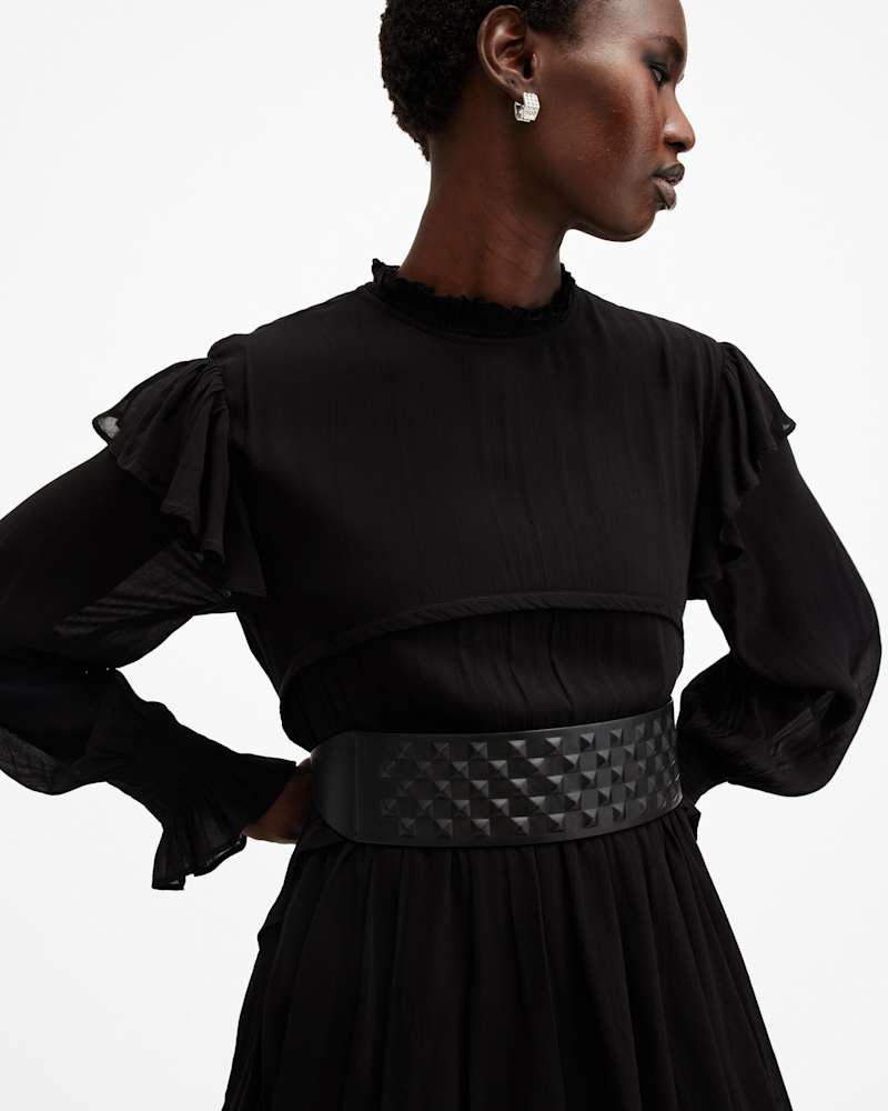 Stevie Leather Studded Waist Belt