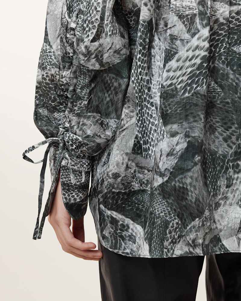 Leyla Silk Linen Blend Shirt