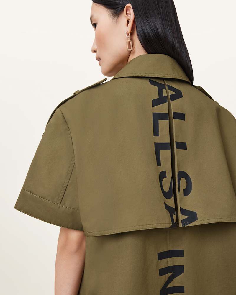 Flow Short Sleeve Trench Jacket