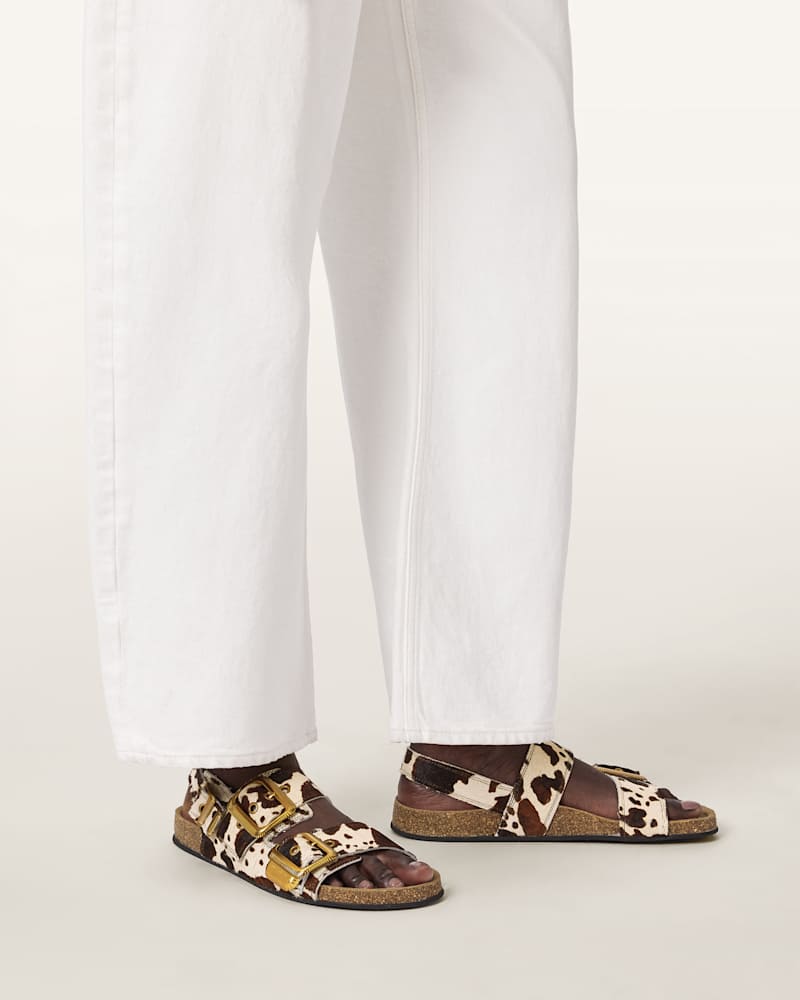 Staffa Cowhide Buckle Sandals