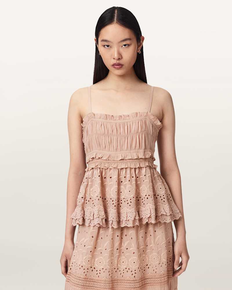 Camille Embroidered Lace Top