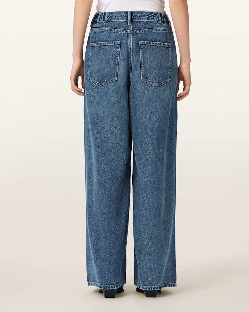 Haze Wide Leg Pleated Jeans  