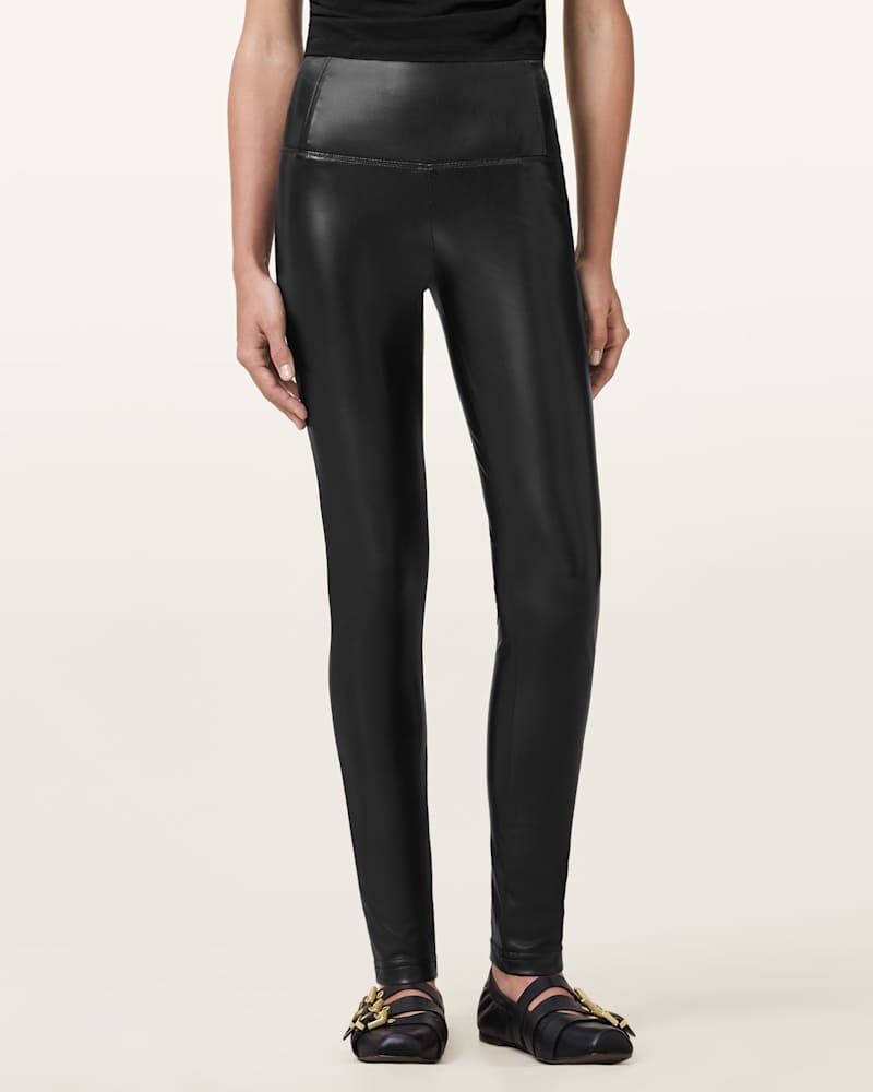 Cora High-Rise Faux Leggings