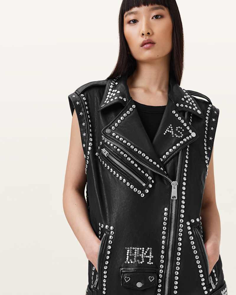 Billie 1994 Studded Leather Gilet