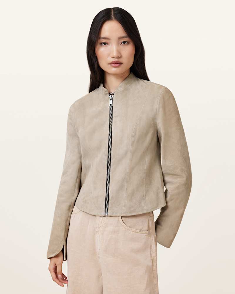 Sadler Slim Fit Suede Jacket