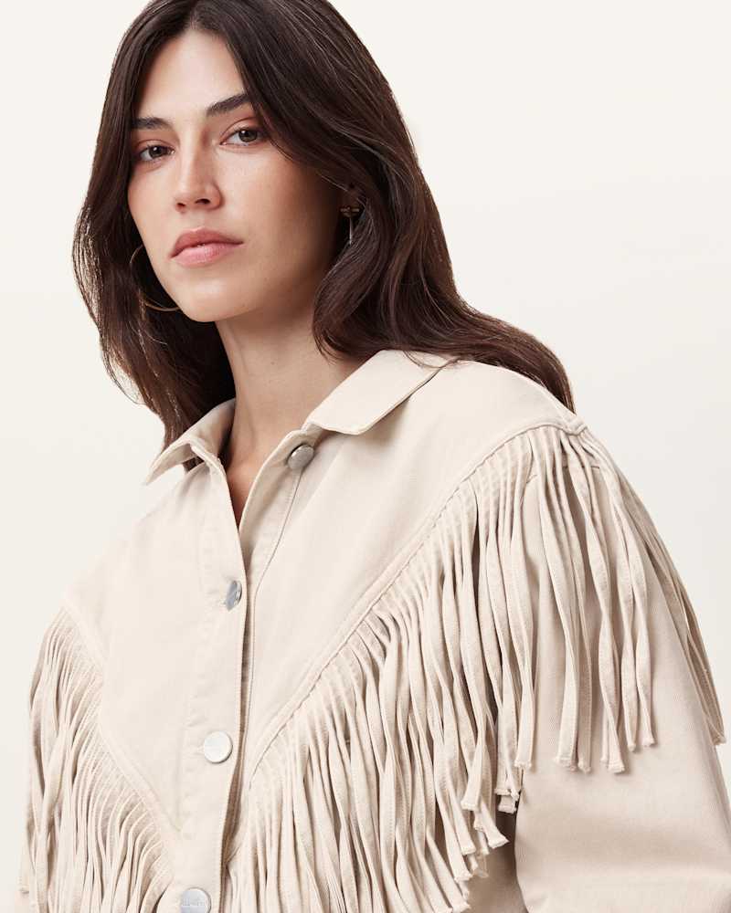 Marlene Fringed Denim Jacket