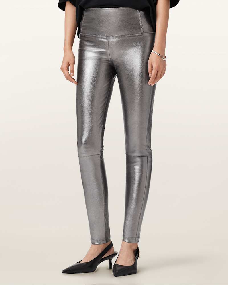 Cora High-Rise Leather Leggings