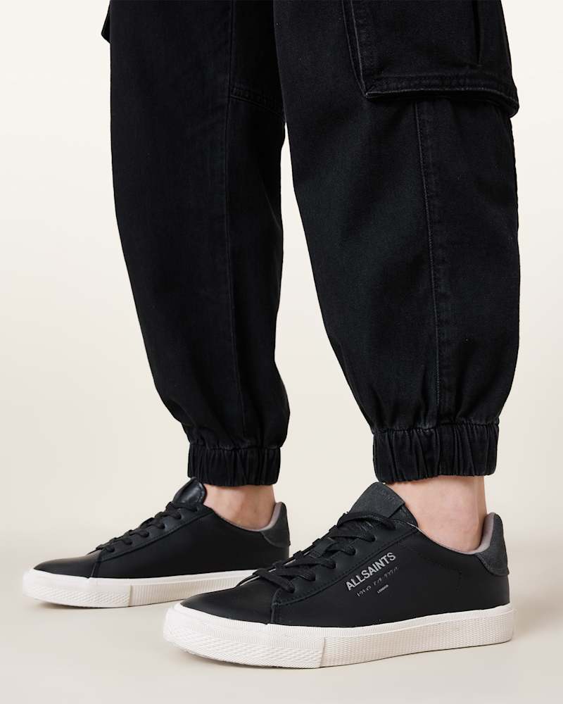 Underground Leather Low Top Trainers