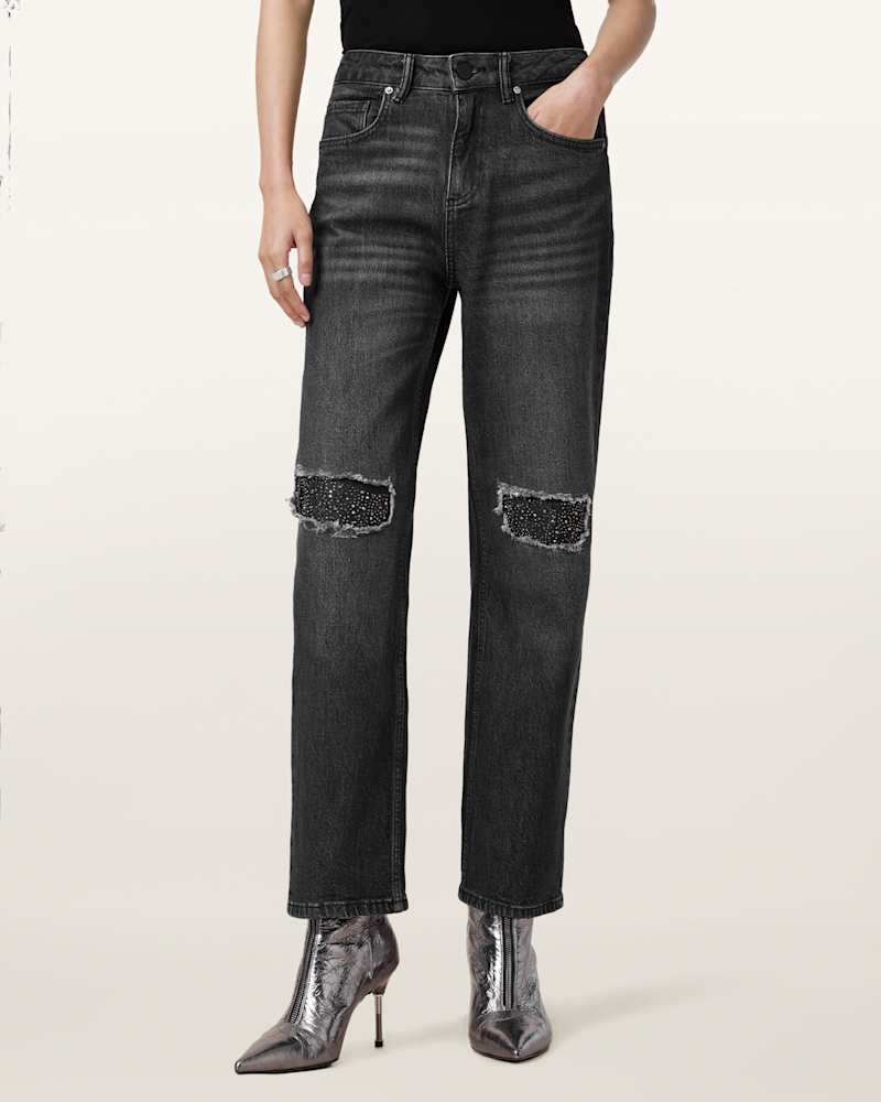 Ida Cropped Straight Denim Jeans