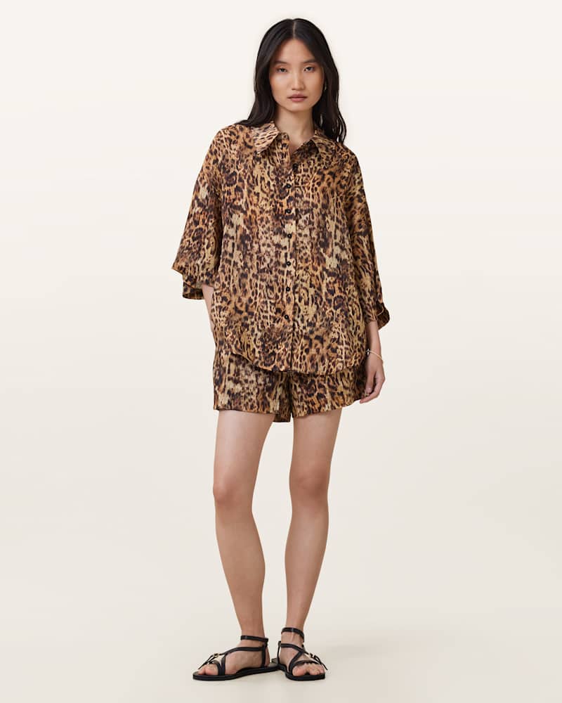 Charli Leopard Print Shirt