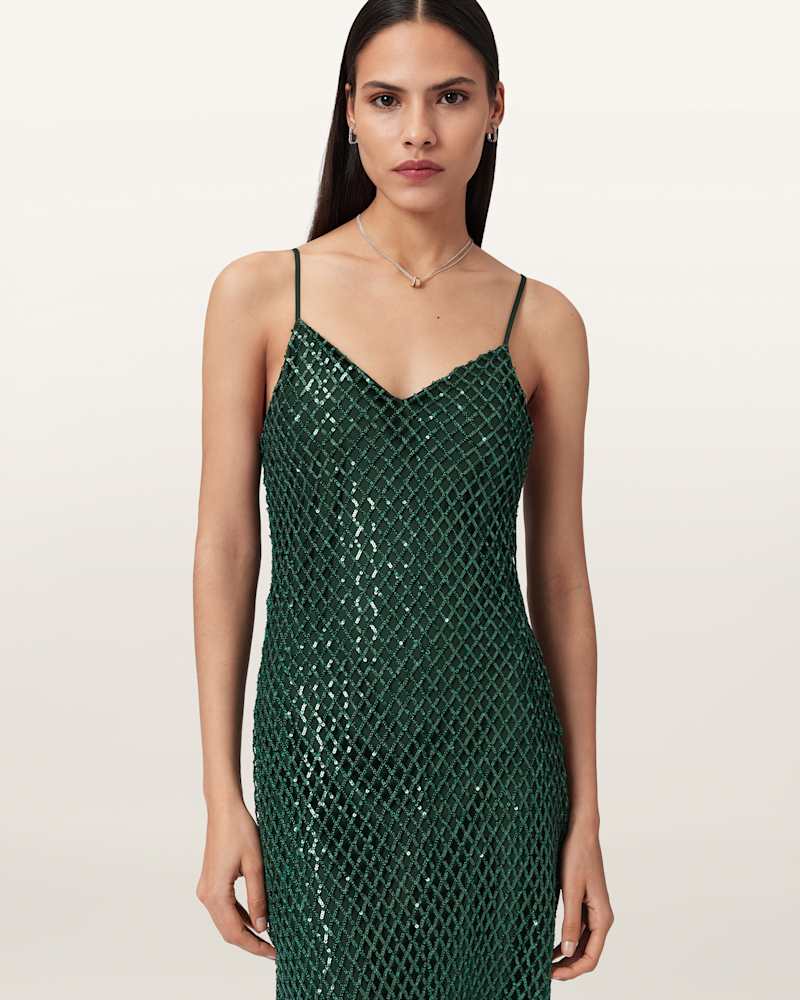 Chantelle Sequin Midi Slip Dress