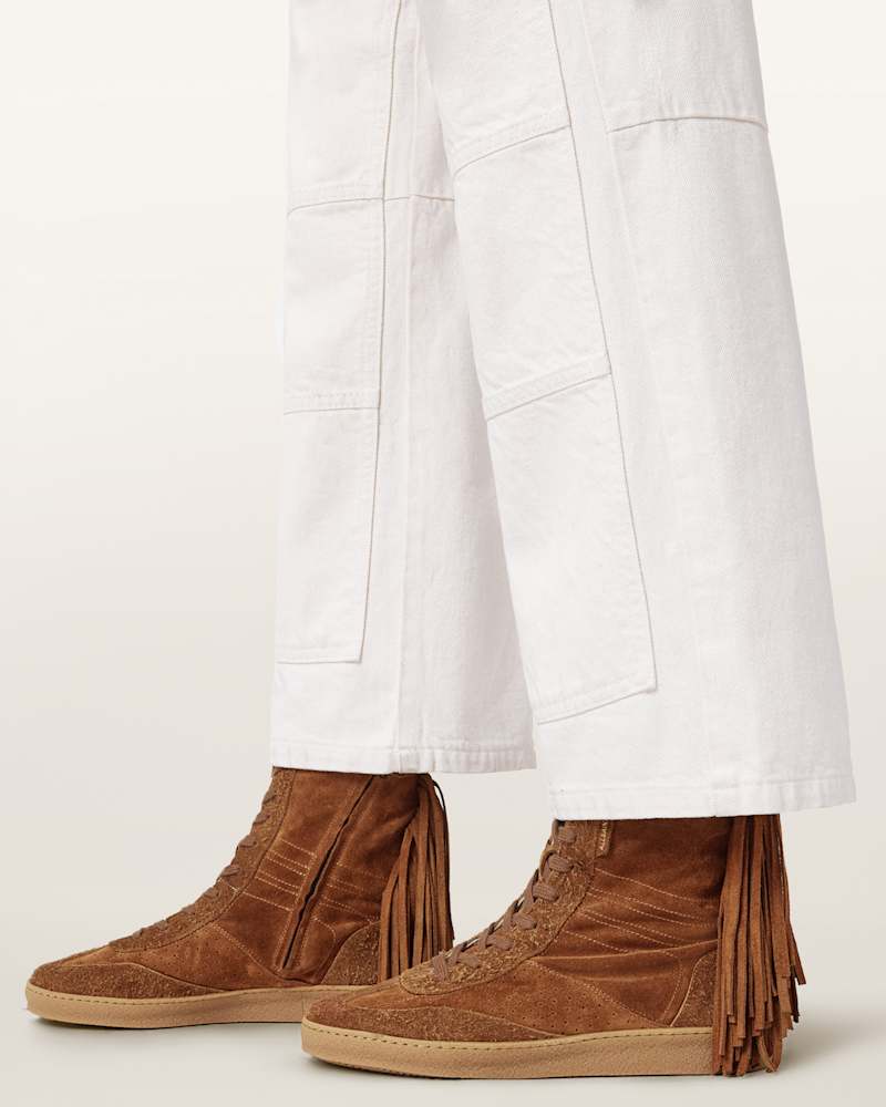 Louise Suede Fringe Trainers