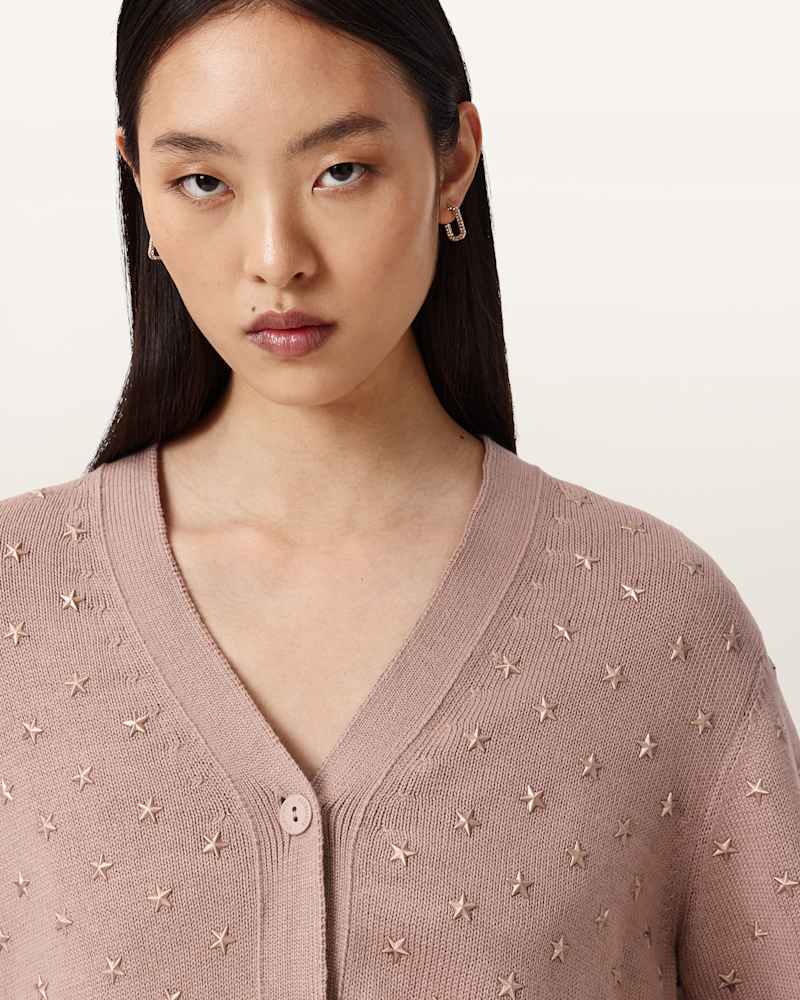 Mazzy Cropped Embellished Cardigan