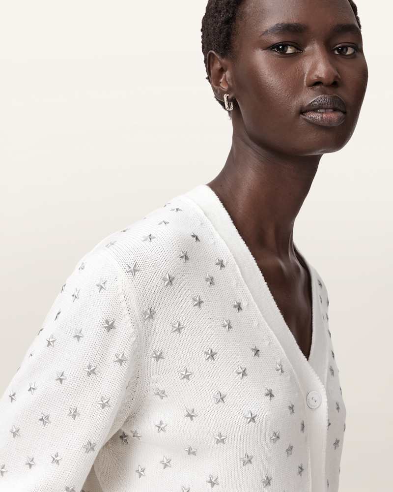 Mazzy Cropped Embellished Cardigan