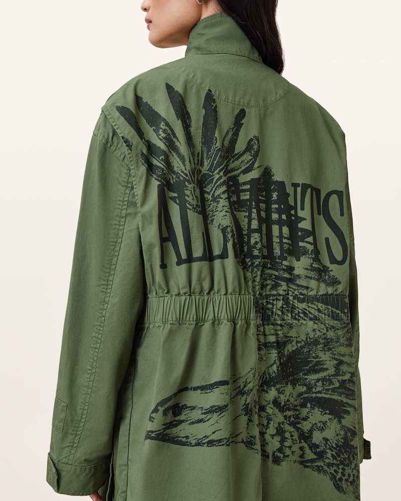 Milla Bird Print Parka Jacket