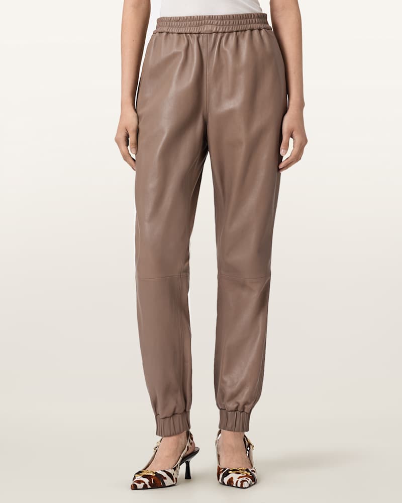 Jen Leather Joggers
