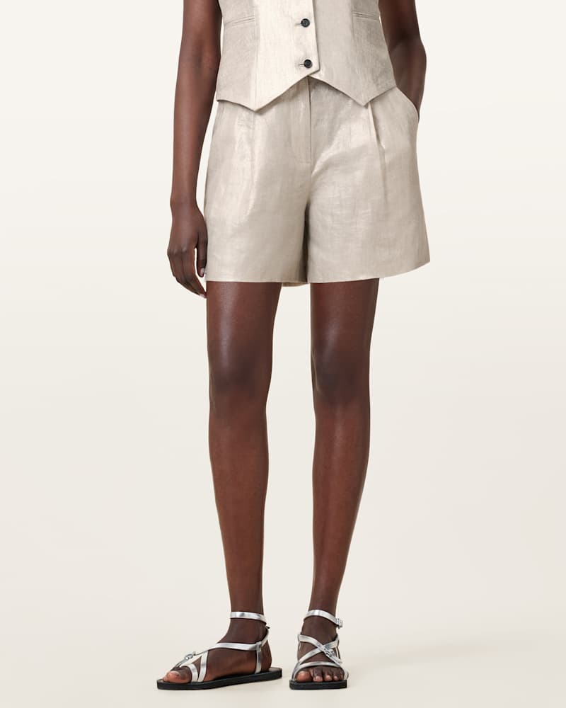 Averie Relaxed Fit Linen Shorts