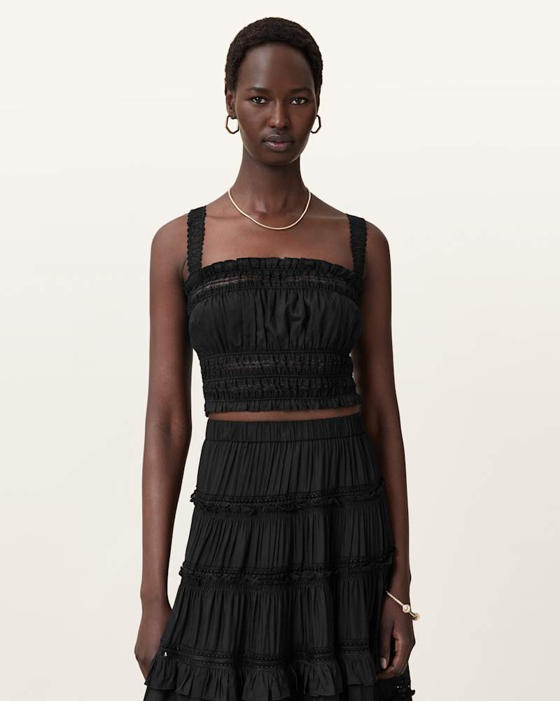 Talia Lace Cropped Top