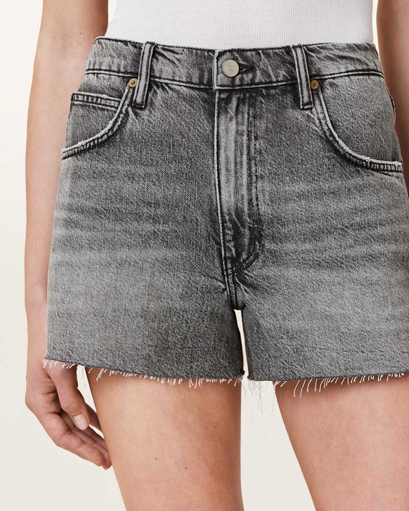 Tate High Rise Denim Shorts