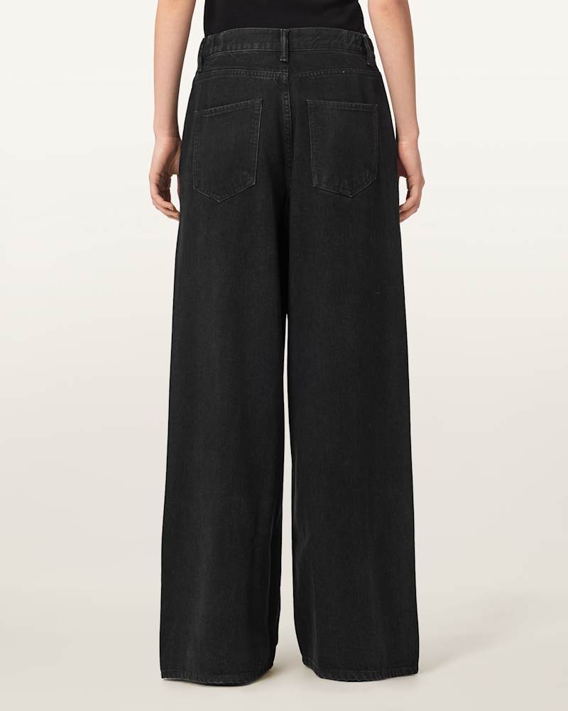 Haze Pleated Wide Leg Jeans