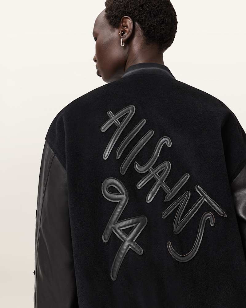 Argon Leather Varsity Leather Jacket