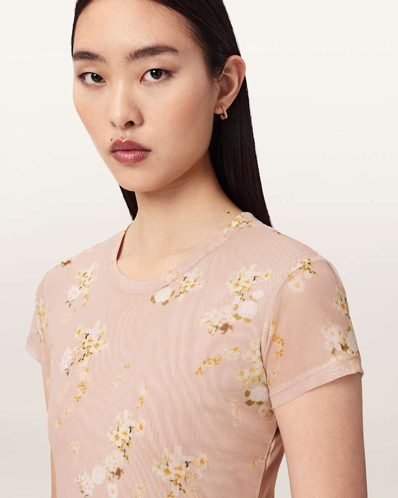 Ellie Mesh Floral T-Shirt