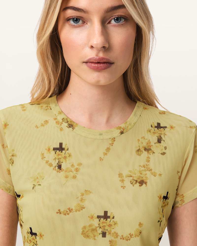 Ellie Mesh Floral T-Shirt