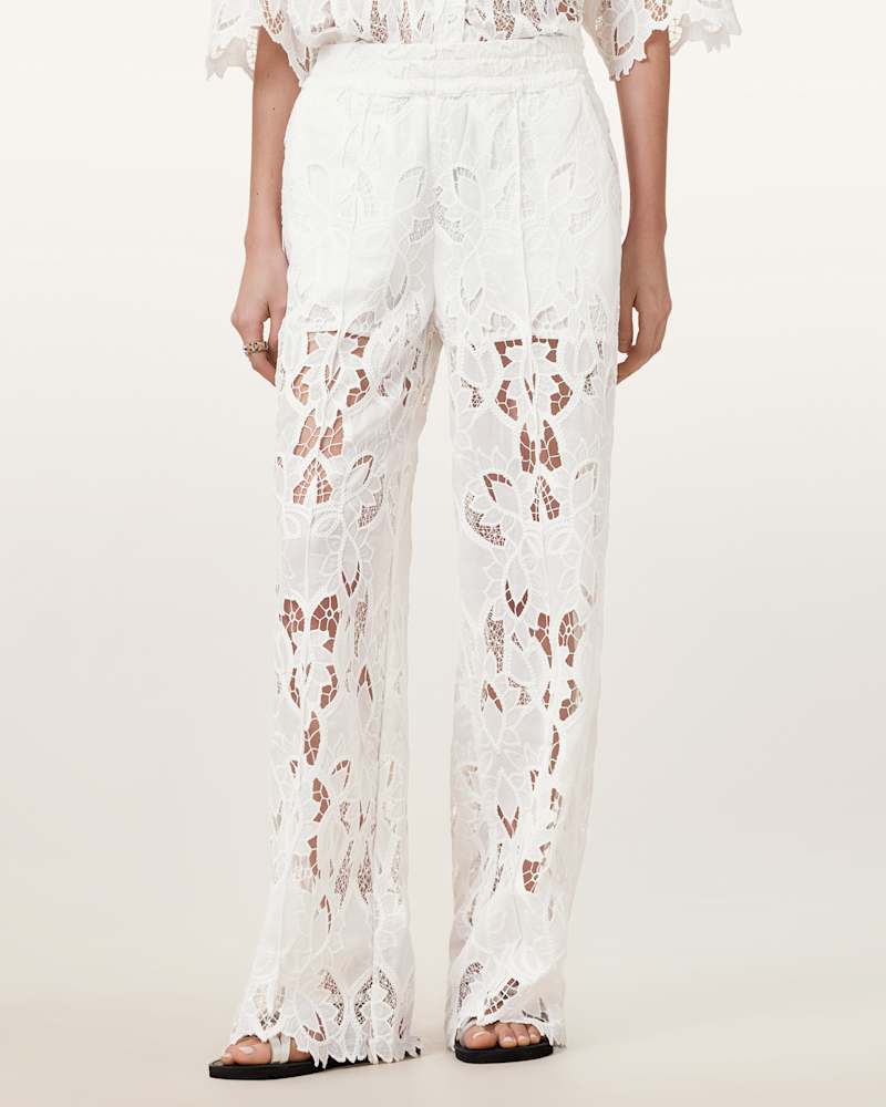 Charli Embroidered Straight Fit Trousers