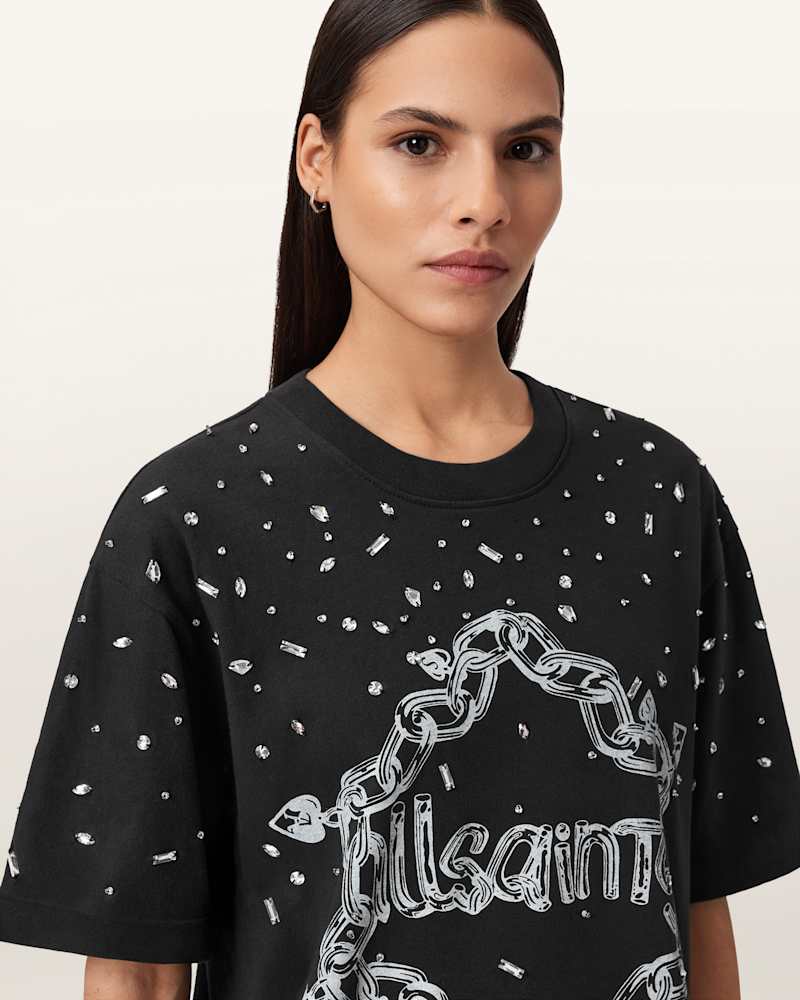 Drip Scatter Embellished Mini Dress