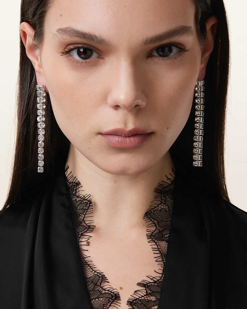 Gia Crystal Drop Earrings
