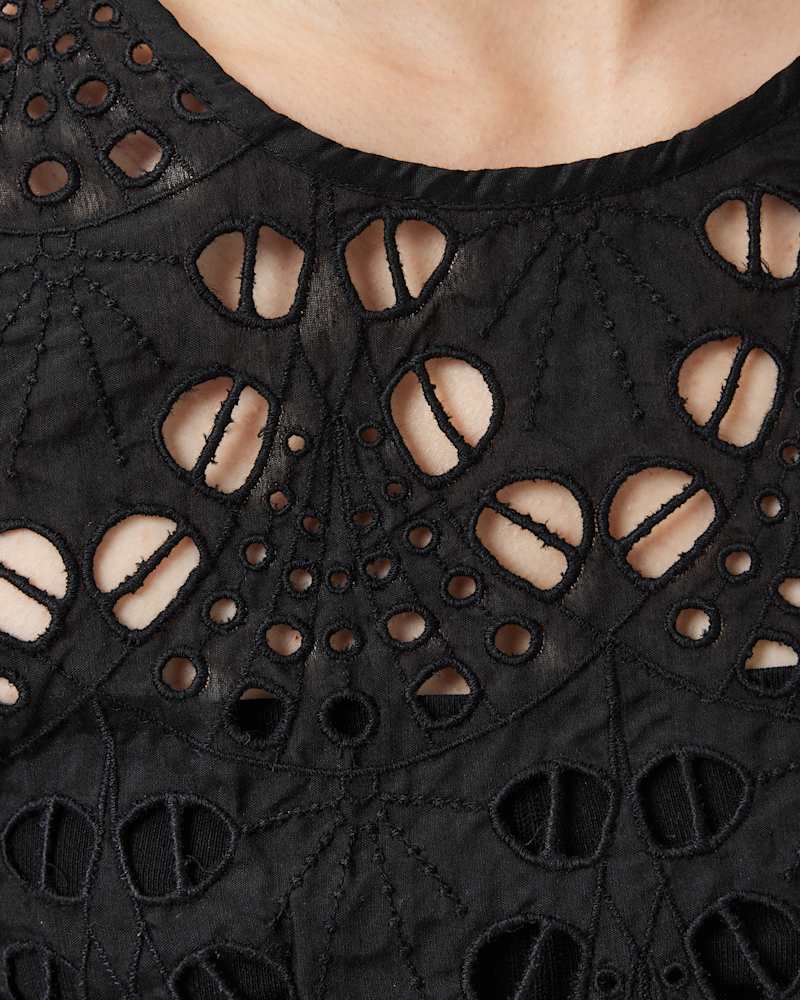 Meadow Embroidered Short Sleeve Top