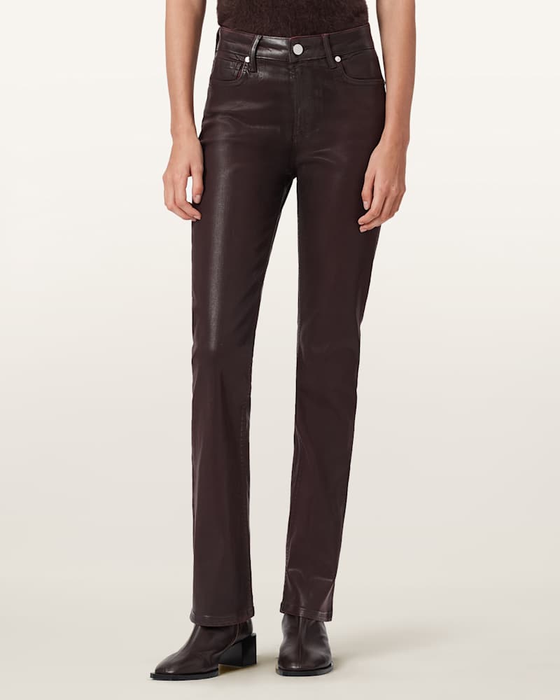 Haldan Coated Bootcut Jeans