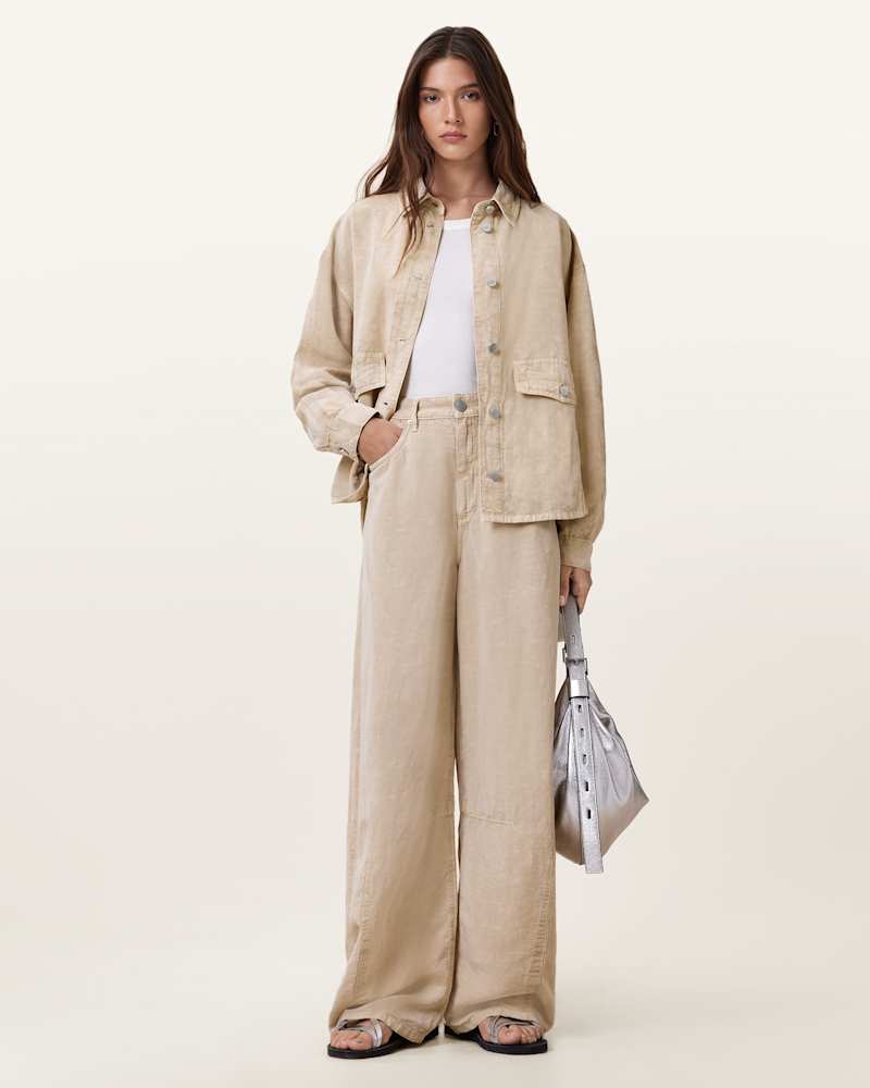 Hettie Oversized Linen Blend Shacket