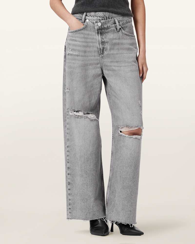 Aki Mid Rise Crossover Jeans