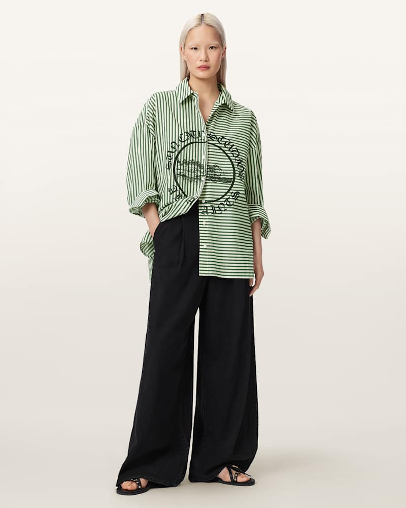 Adrianne Relaxed Fit Striped Shirt