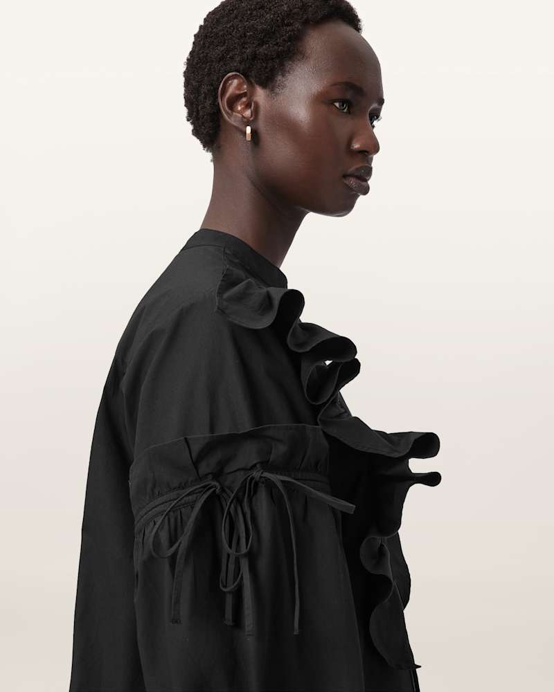 Lulu Ruffled Cotton Shirt