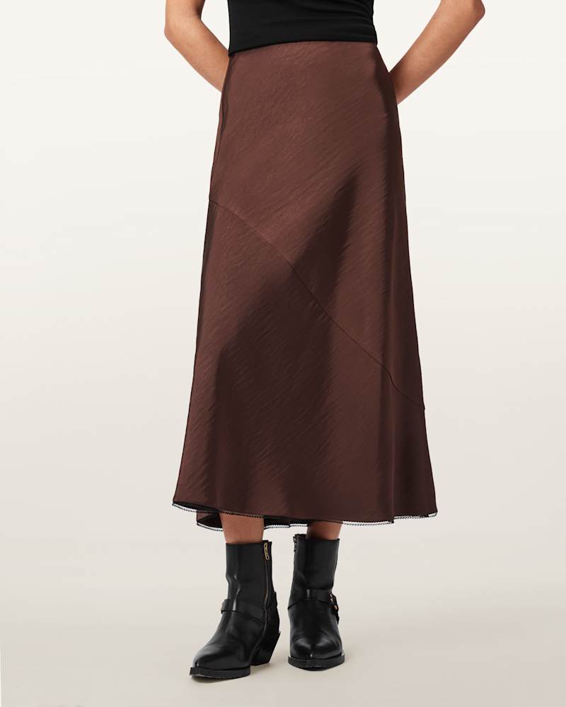 Darya Bias Cut Maxi Skirt