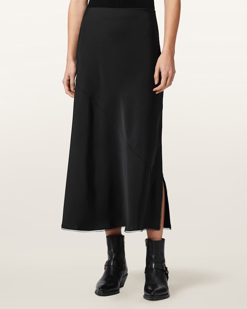 Darya Bias Cut Maxi Skirt