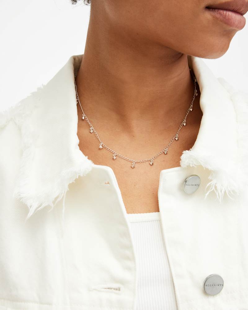 Ria Mini Stud Sterling Silver Necklace