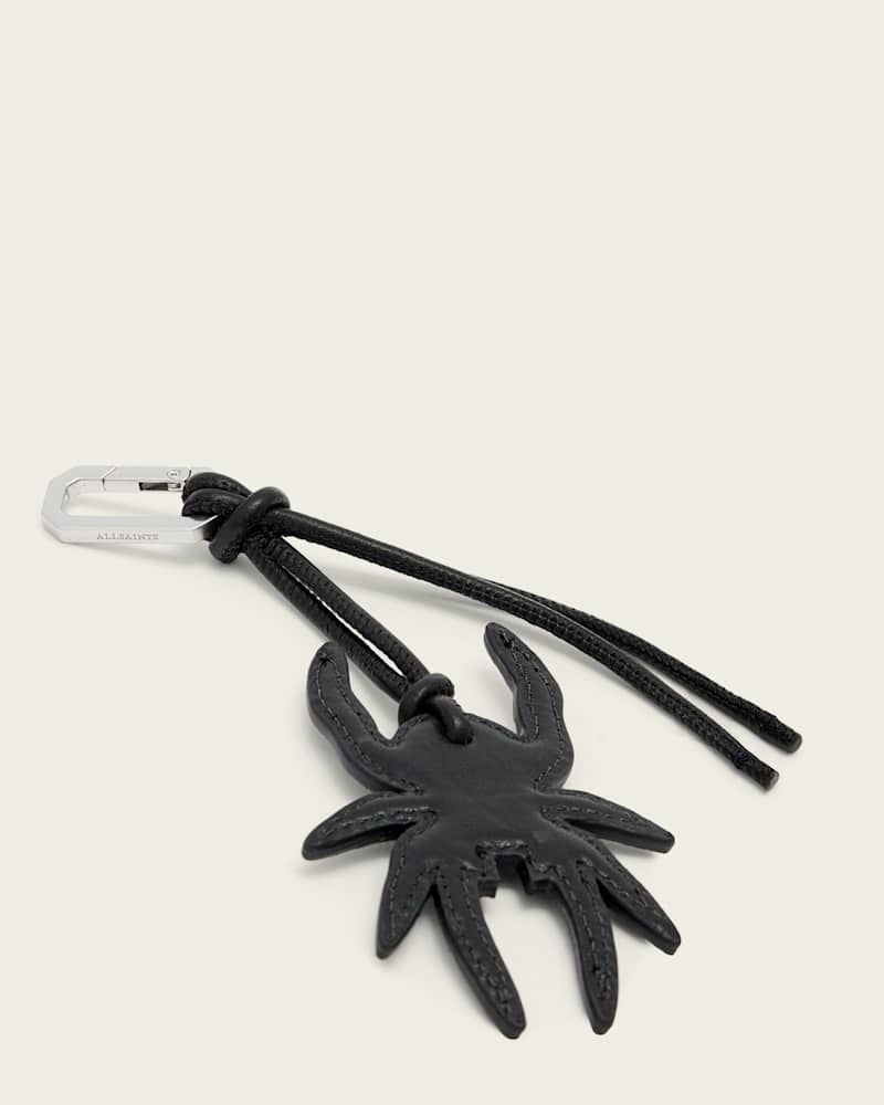 Spider Leather Keyring