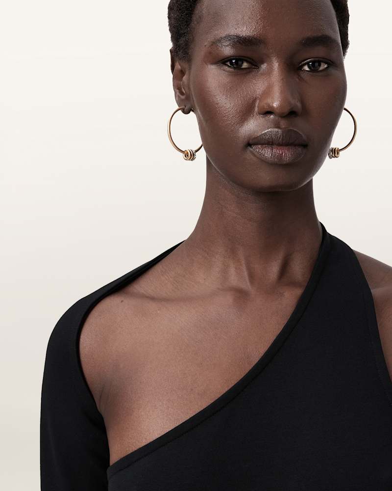 Selene Bolt Hoop Earrings