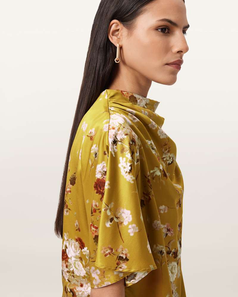 Leslie Draped Satin Top