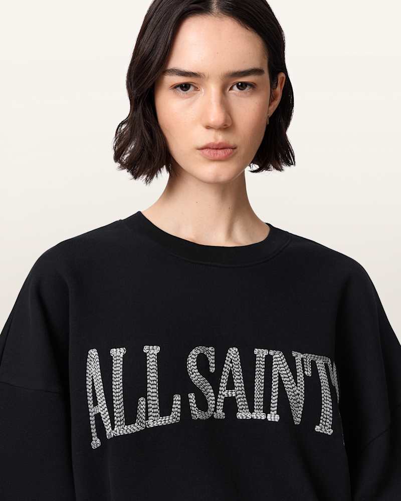 Dash Lila Oversized Embroidered Sweatshirt