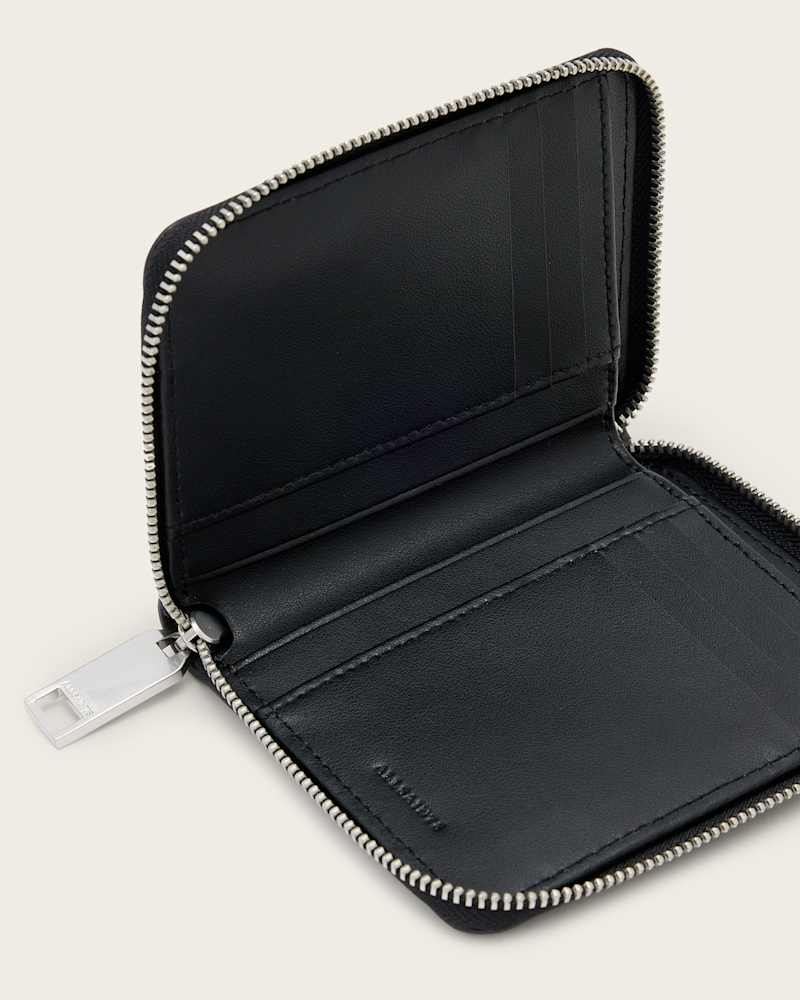 Lena Hex Zip Up Leather Wallet