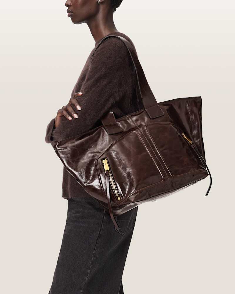 Jean Rey Leather Tote Bag