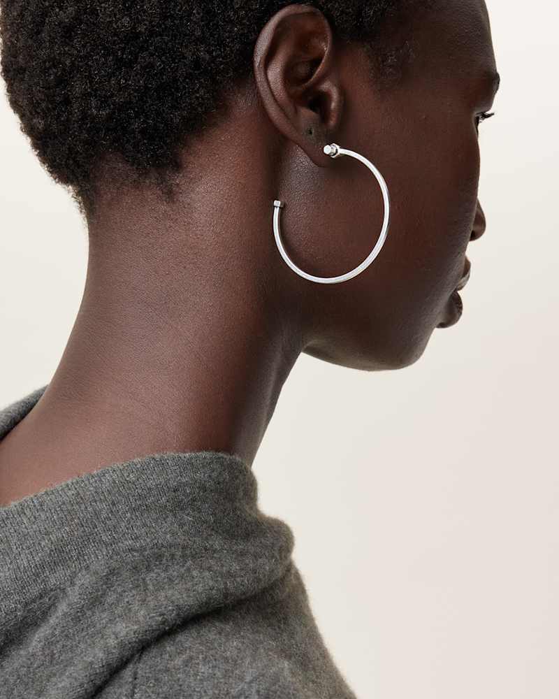 Toggle Large Hoop Earrings