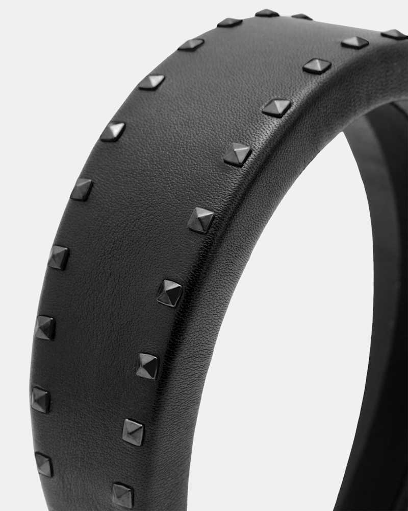 Maxie Leather Studded Headband