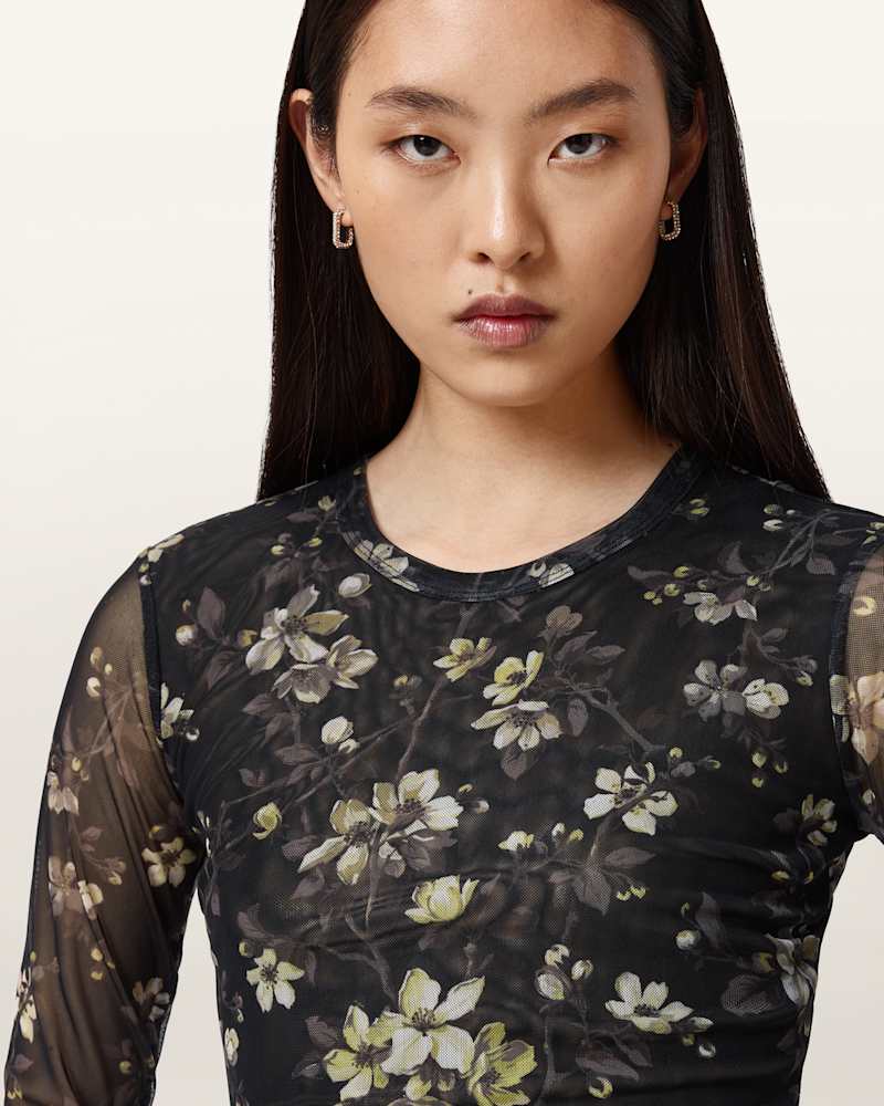 Ellie Mesh Long Sleeve T-Shirt